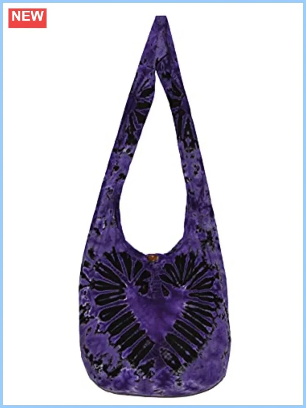 Handmade Bohemian Hobo Crossbody Bag Cotton Zipper Shoulder Purse